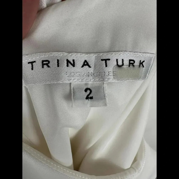 Trina Turk Sol White Shift Sleeveless Mini Dress SIZE 2 & 4 - Picture 3 of 9